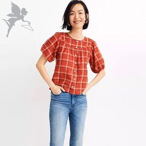 MADEWELL Plaid Prose top